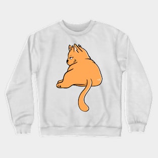 Orange Cat Crewneck Sweatshirt